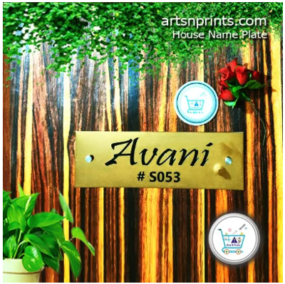 Brass Nameplate with Fine Engraving – Order Online
